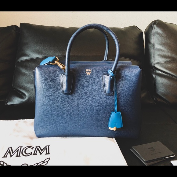 MCM Handbags - MCM Milla Medium Leather Tote Bag